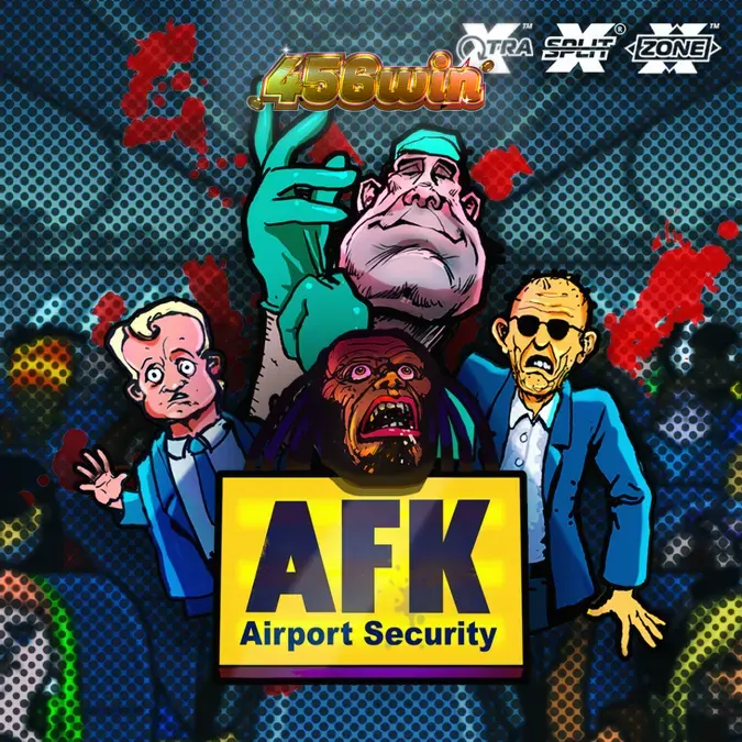 Interface do slot AFK Airport Security com elementos de aeroporto